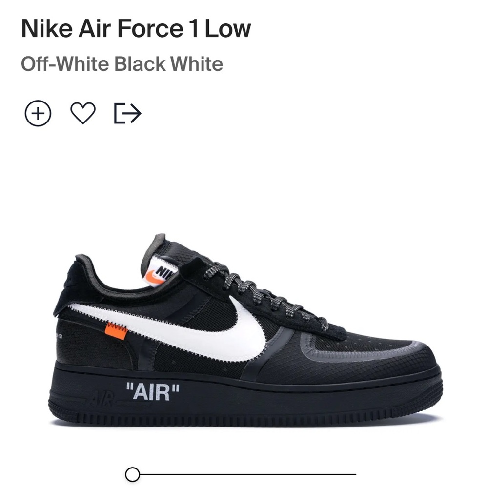 Off-white Air Force 1 low black